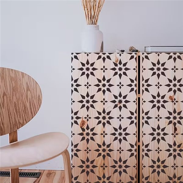 Pochoir décoratif 30x30cm chaque x4 motif Marocain