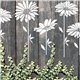 Pochoir décoratif marguerites en 5 pièces composables