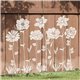 Pochoir décoratif grandes fleurs botaniques en 8 pièces composables