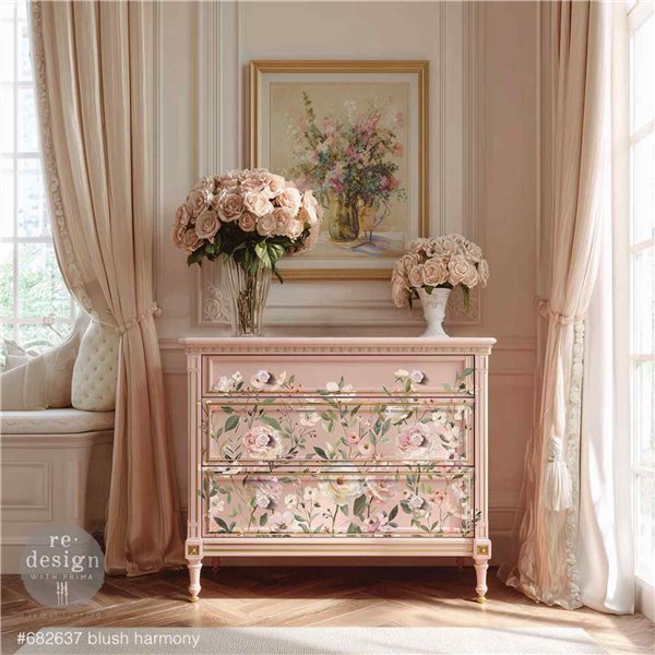 Transfert pelliculable Redesign Blush Harmony 61x89cm 4fe