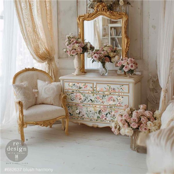 Transfert pelliculable Redesign Blush Harmony 61x89cm 4fe