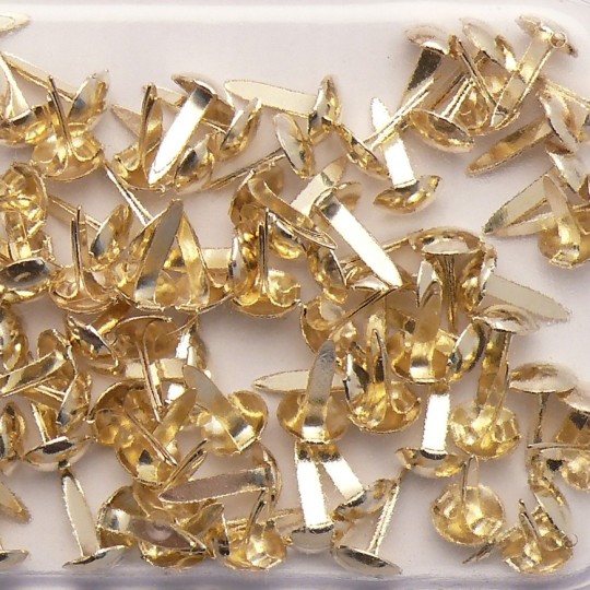Attaches parisiennes doré 4mm
