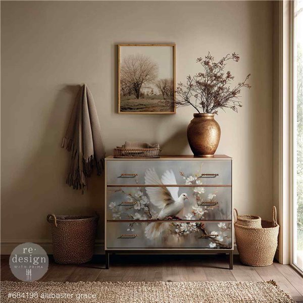 Papier fibre découpage Redesign A1 Alabaster Grace