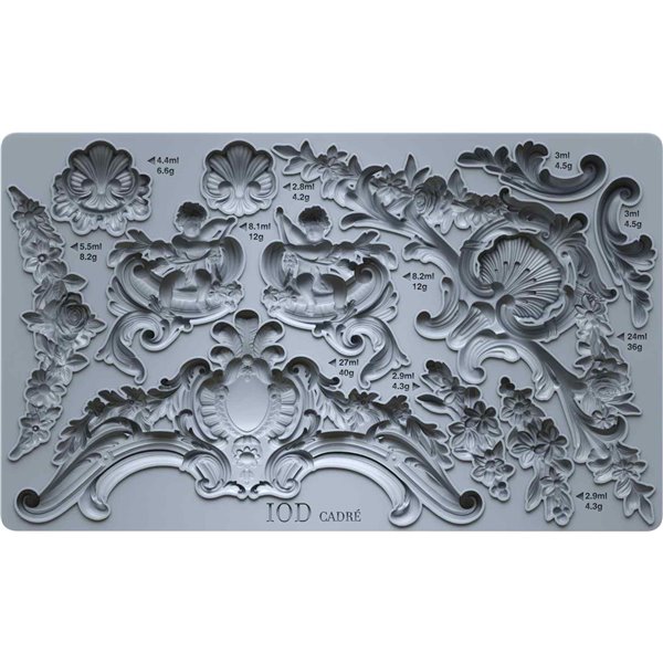 Moule silicone IOD Cadré 15x25cm
