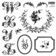 Tampons IOD Dessins de broderie 15x15cm set multiples tampons sur 4 planches / SUR COMMANDE