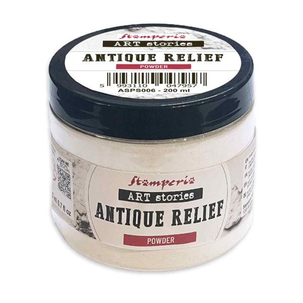 Poudre de relief effet vieilli pour pochoir Stamperia 200ml