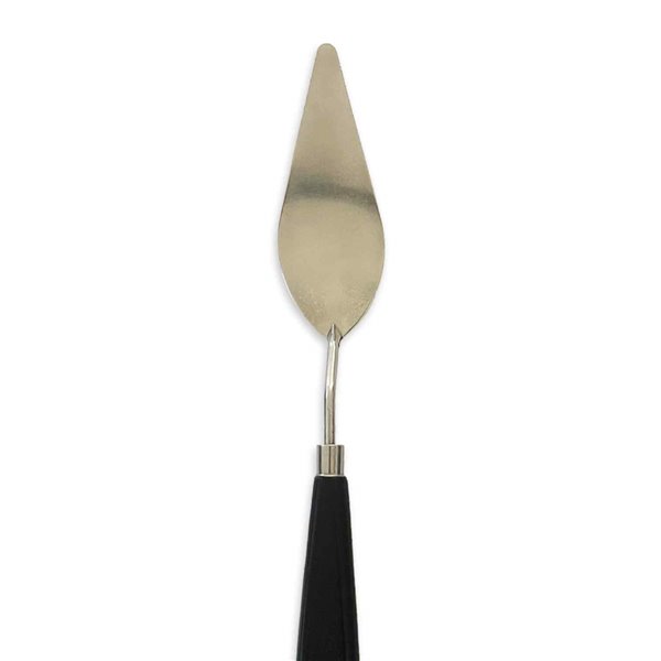 Spatule pour application pâte manche noir 3,7x10cm Stamperia