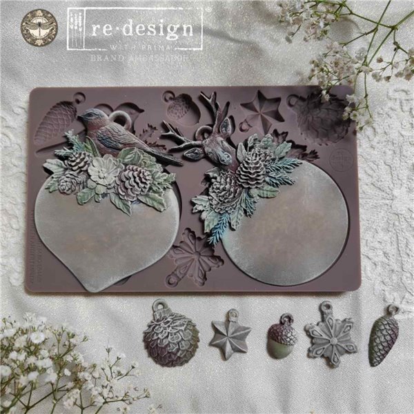 Moule silicone ReDesign Evergreen Antler Emblem 12.7x20.3cm
