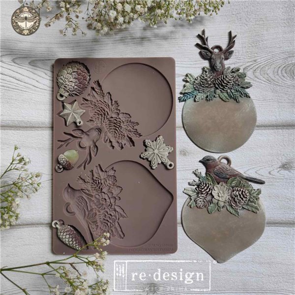Moule silicone ReDesign Evergreen Antler Emblem 12.7x20.3cm