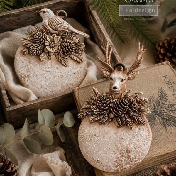 Moule silicone ReDesign Evergreen Antler Emblem 12.7x20.3cm