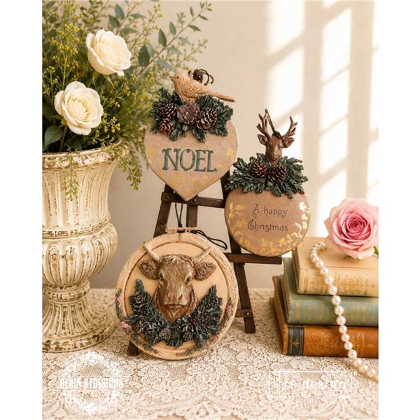 Moule silicone ReDesign Evergreen Antler Emblem 12.7x20.3cm