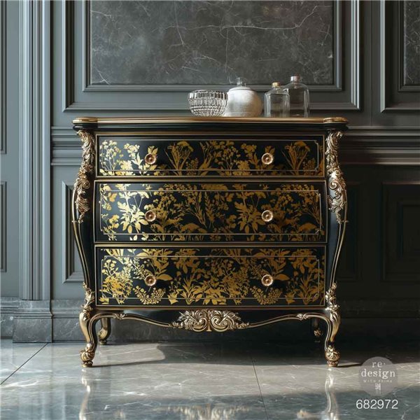 Transfert Foil doré Kacha Redesign Luxe Foliage 45x60cm x2fe