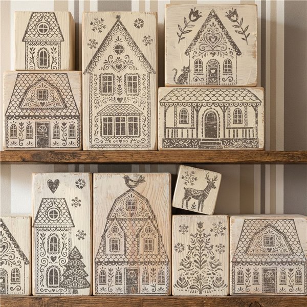 Tampons IOD Gingerbread Lane 30x30cm multiples pièces