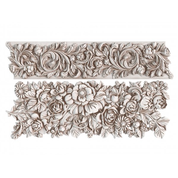 Moule silicone IOD Trimmings 4 ligne éléments floraux