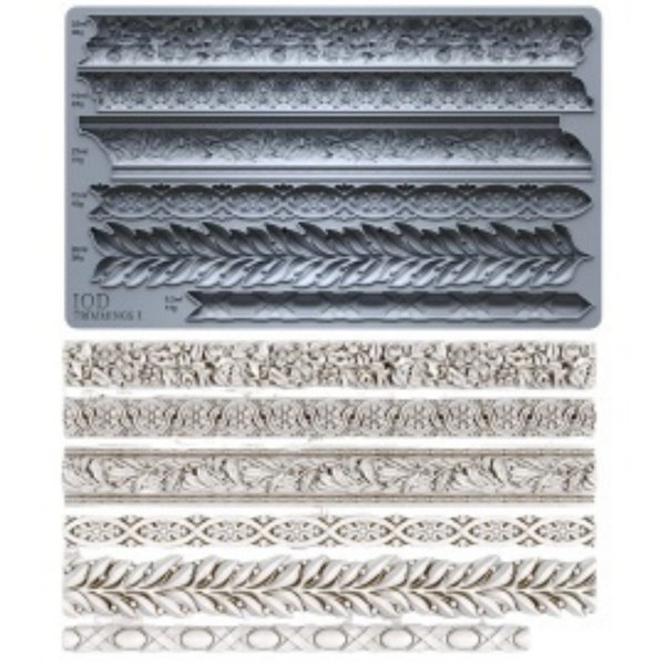 Moule silicone IOD Trimmings 1 ligne & bordure