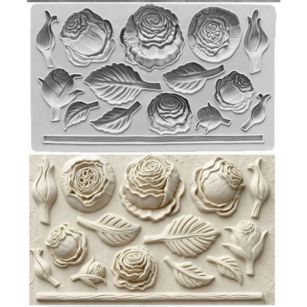 Moule silicone IOD Heirloom Roses fleurs