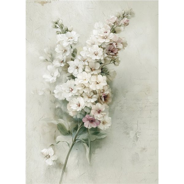 Papier de riz A4 magnifiques fleurs de pommier