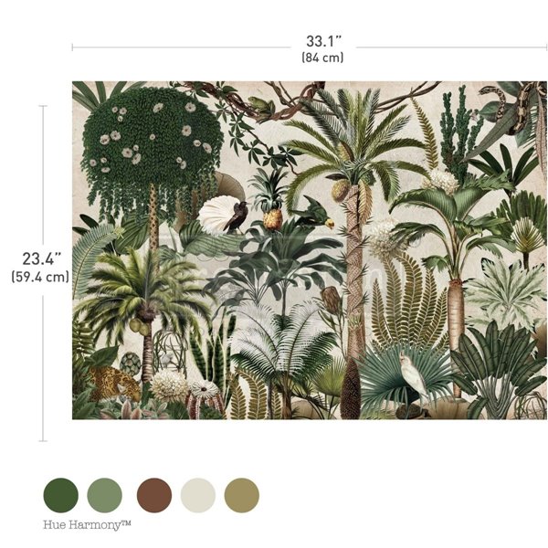Papier fibre découpage Redesign A1Jungle Bloom