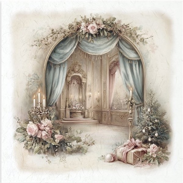 Assortiment papiers de riz x6 15x15cm entrées en alcove