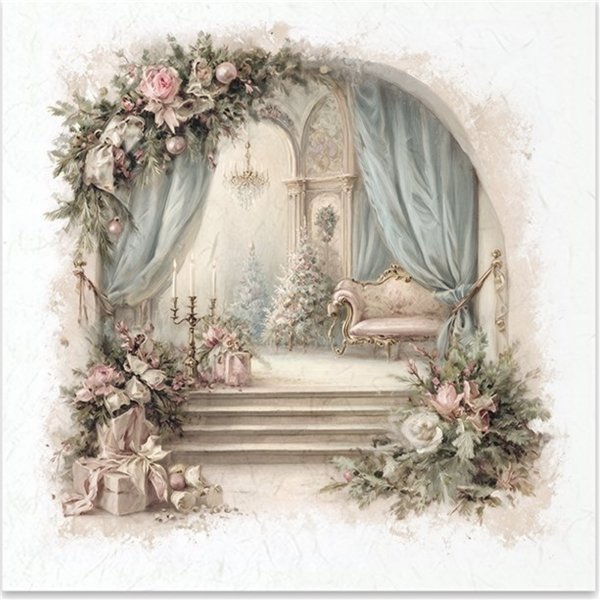 Assortiment papiers de riz x6 15x15cm entrées en alcove