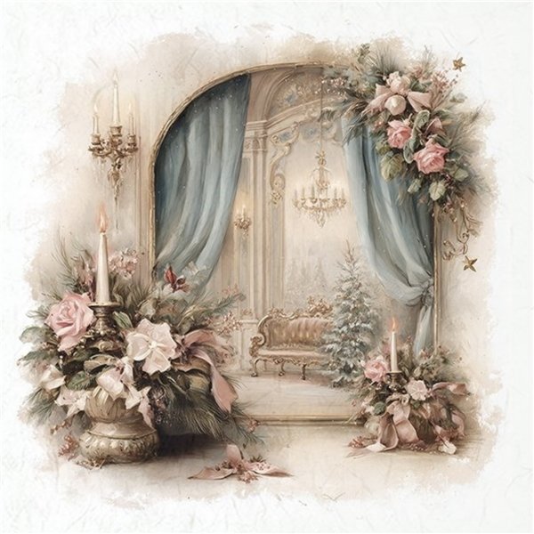 Assortiment papiers de riz x6 15x15cm entrées en alcove