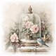 Assortiment papiers de riz x6 15x15cm oiseaux et fleurs