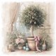 Assortiment papiers de riz Noël x6 15x15cm arbres et couronnes