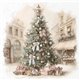 Assortiment papiers de riz Noël x6 15x15cm scènes
