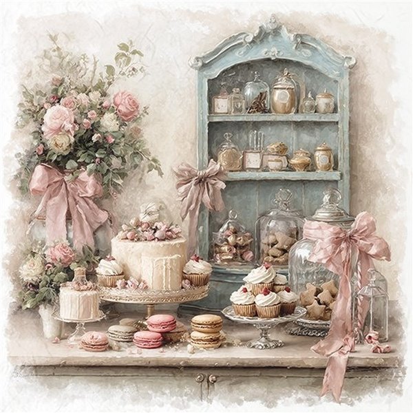 Assortiment papiers de riz Noël x6 15x15cm scènes