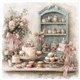 Assortiment papiers de riz Noël x6 15x15cm scènes