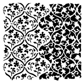 Pochoir Stamperia Tapestry modèle 12x12cm