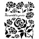 Pochoir scrapbooking fleurs Stamperia Timeless roses 20x25cm