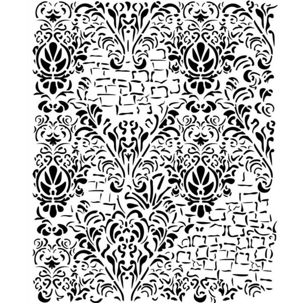 Pochoir scrap Stamperia Master of Magic tapestry modèle 20x25