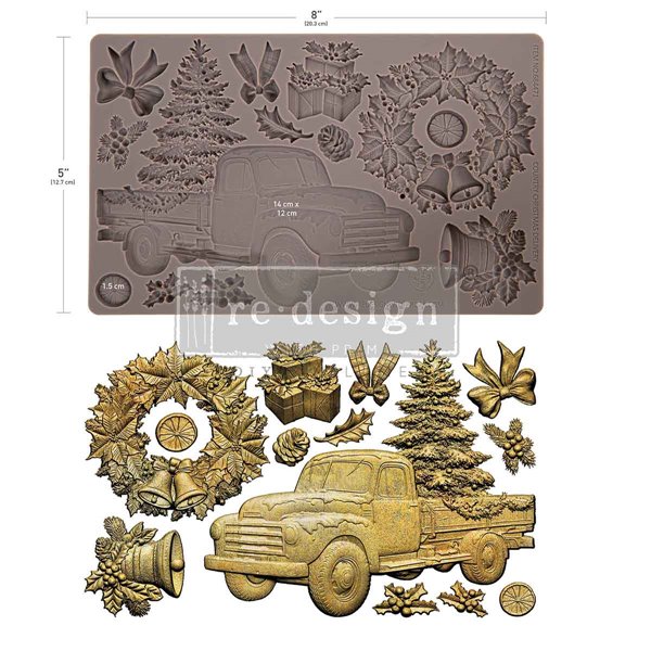 Moule silicone ReDesign Country Christmas Delivery 12.7x20.3cm