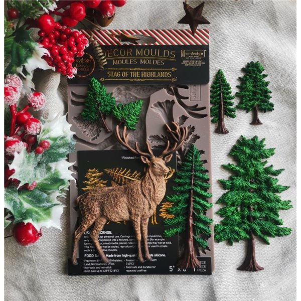 Moule silicone ReDesign Stag Of The Highlands 12.7x20.3cm
