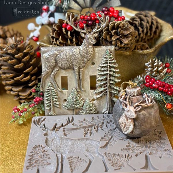 Moule silicone ReDesign Stag Of The Highlands 12.7x20.3cm