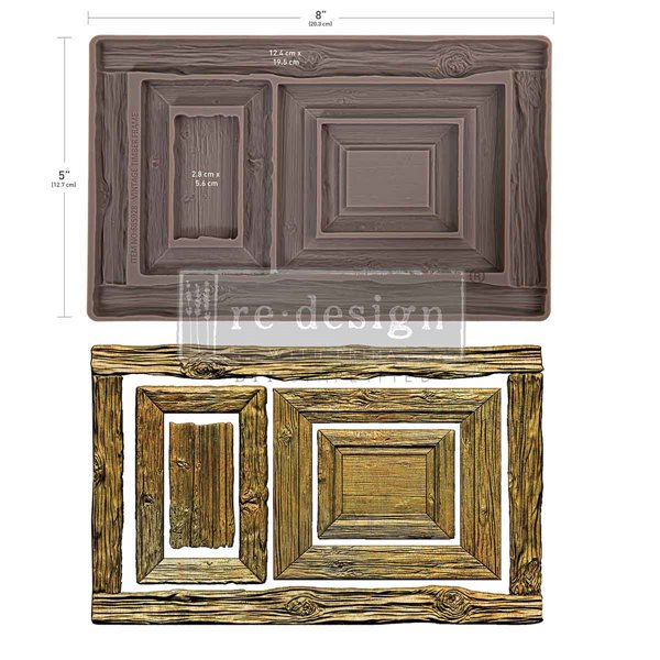 Moule silicone ReDesign Vintage Timber Christmas 12.7x20.3cm