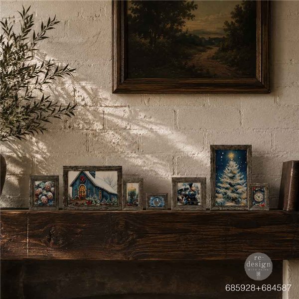 Moule silicone ReDesign Vintage Timber Christmas 12.7x20.3cm