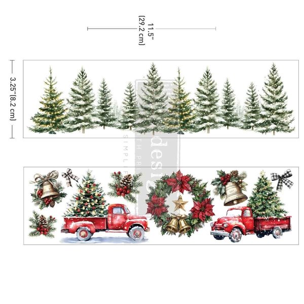 Transfert luxe Redesign Noël Hometown Holiday 2 fe 8x29cm