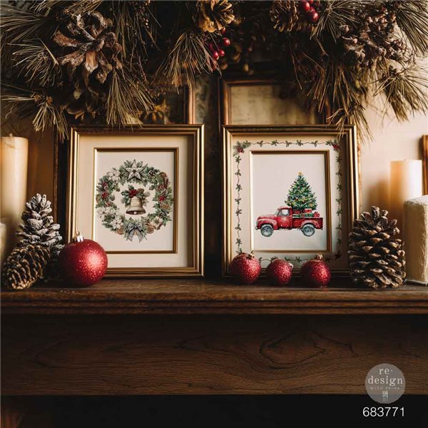 Transfert pelliculable Redesign Home For The Holidays 21x28cm 3fe+1 en BONUS