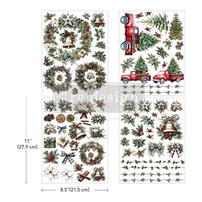 Transfert pelliculable Redesign Home For The Holidays 21x28cm 3fe+1 en BONUS