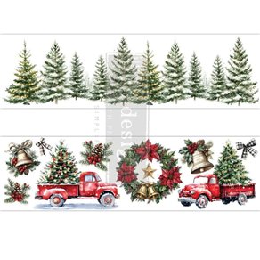 Transfert luxe Redesign Noël Hometown Holiday 2 fe 8x29cm