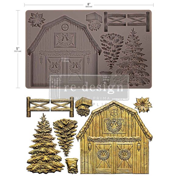Moule silicone ReDesign Noël Homestead Holiday 12.7x20.3cm