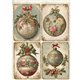 Papier de riz Boules Fleuries A3 30x41cm