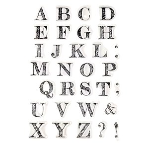 Tampon clear pour DIY maison alphabet