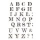 Tampon clear pour DIY maison alphabet