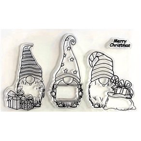 Tampon clear pour DIY maison Noël les lutins