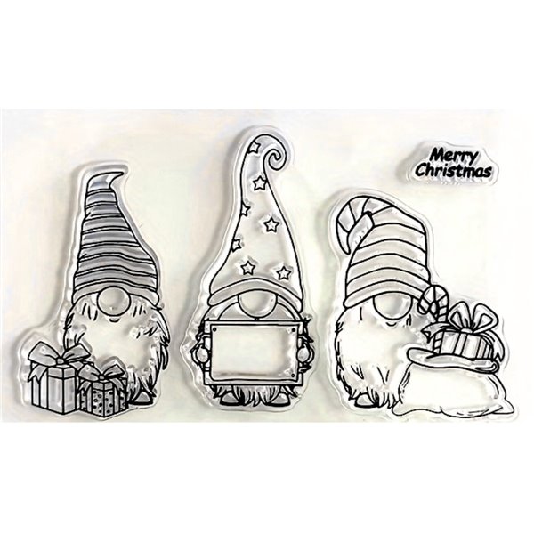 Tampon clear pour DIY maison Noël les lutins