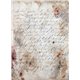 Papier de riz A4 vieille page d'écriture