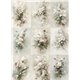 Papier de riz A4 9 magnifiques fleurs